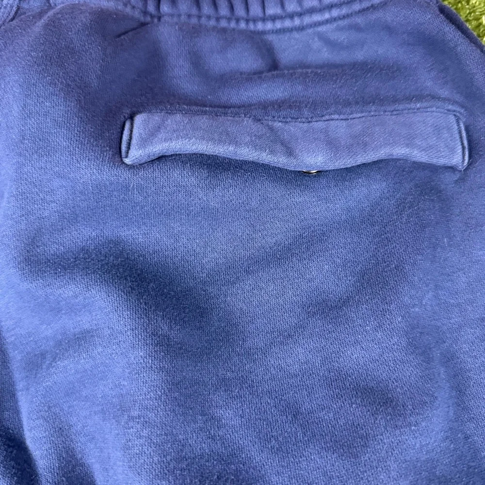 Nike Mens Fleece Joggers Navy Blue Tapered‎ Sweatpants XL Embroidered Swoosh
